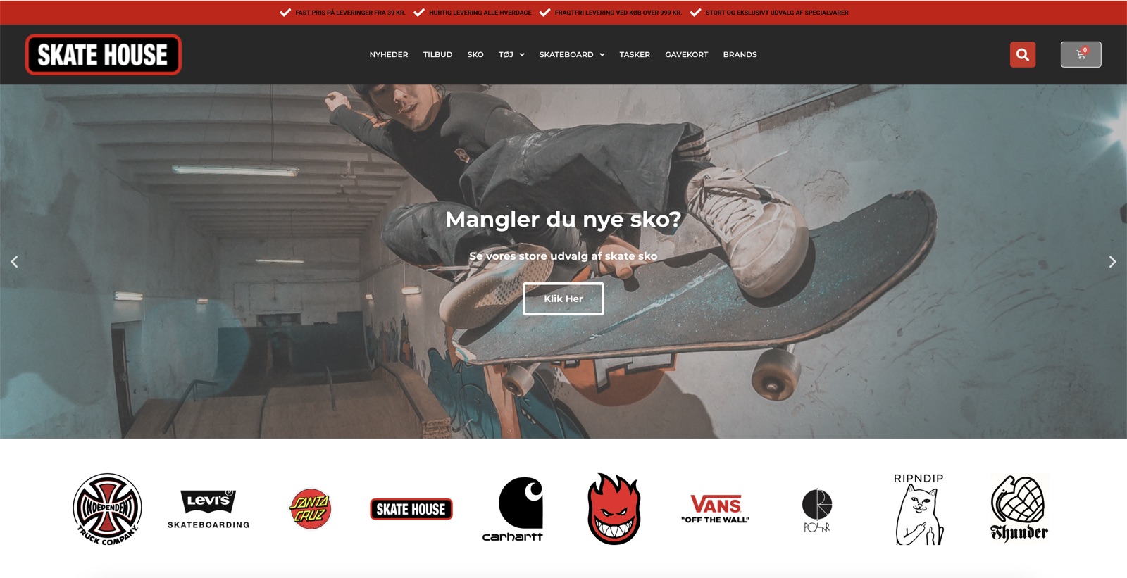Forsiden af skatehouse.dk