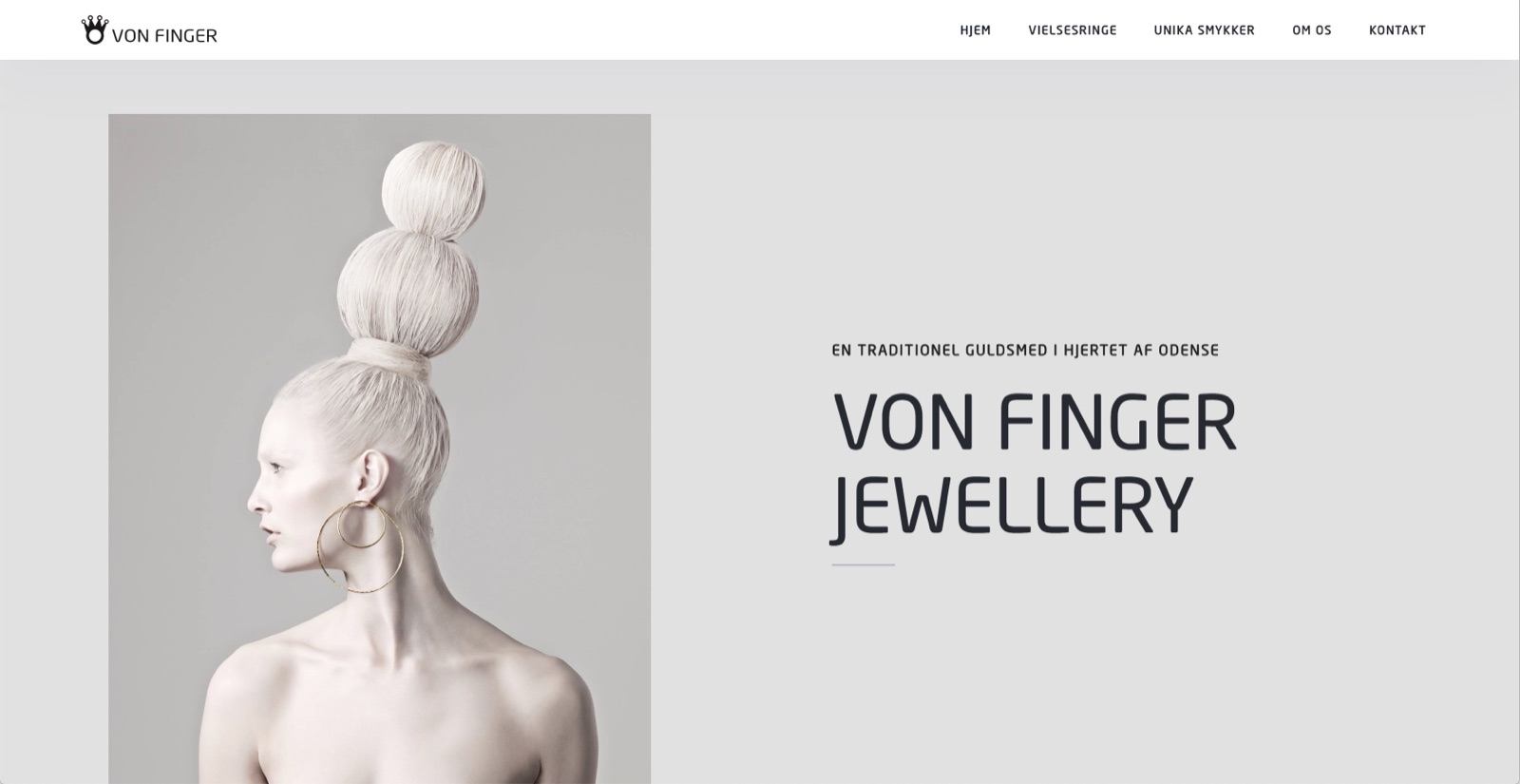 Forsiden af vonfinger.dk